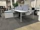 National Office Furniture Benching Station with Low Credenza