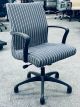Steelcase Chord Mid Back Conference Chair (Blue/Grey Striped)