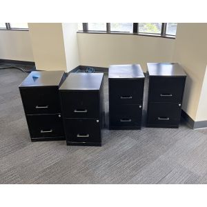 Large Metal Storage Cabinet (Black)