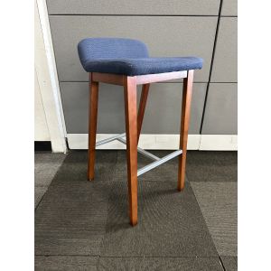 JSI Bourne Bar Height Stool (Blue/Walnut)