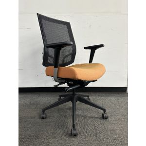 SitOnIt Focus High-Back Task Chair (Orange/Black)