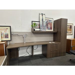 Steelcase Private Office with Storage and a Meeting Table - RH