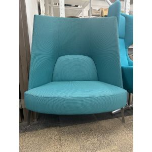 Teknion Fractal Lounge Chair (Blue/Chrome)