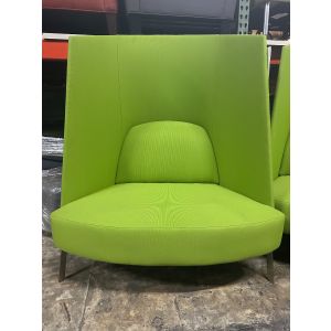 Teknion Fractal Lounge Chair (Green/Chrome)