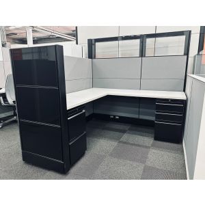 ReNewed Herman Miller Ethospace Cubicle (6' W x 6' D x 70/54" H)