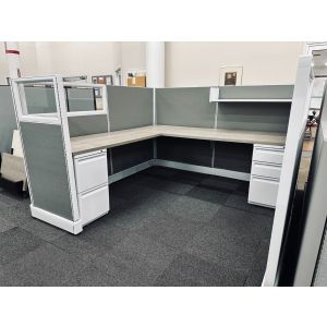 ReNewed Herman Miller AO2 Cubicle (7'D x 7'W x 53"H)