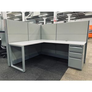 Renewed Herman Miller Ethospace Cubicle (5'D x 6'W x 54"H)
