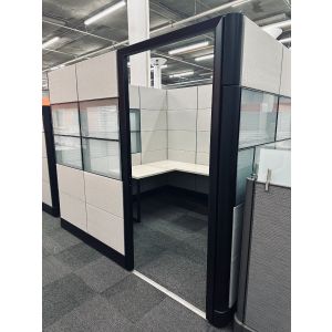 ReNewed Herman Miller Ethospace Private Office Cubicle (7.5'D x 8.5’W x 86"H)