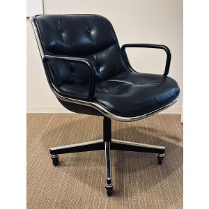 Knoll Pollock Executive Chair (Black/Chrome)