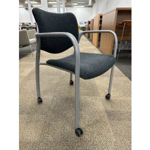 Herman Miller Aside Chair (Blue/Silver)