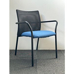 Steelcase Jersey Multi-Use Stack Chair (Black/Blue)