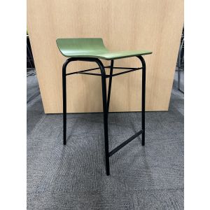 Allermuir Scoop Low Counter Height Stool (Green/Black)