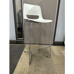 Falcon Lucky Barstool (White/Grey)