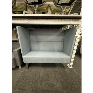 Hightower Monolite High Back Sectional (Grey/Chrome)