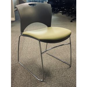 SitOnIt OnCall Upholstered Multipurpose Chair (Green/Grey)
