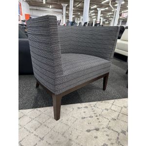 HBF Charlotte Lounge Chair (Navy Multi Stripe Pattern)