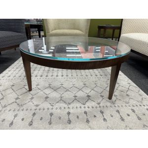 Mark Goetz for Bernhardt Design Cirque Round Glass Coffee Table