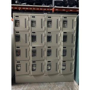 Four-Wide Six-Tier Locker (White)
