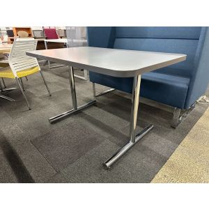 Gray Laminate Rectangular Cafe Table - 47" x 29"