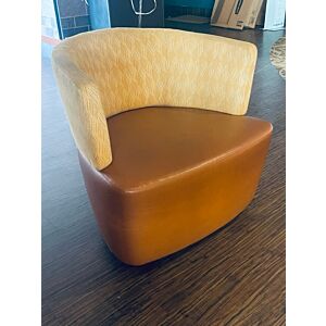 Steelcase Joel Lounge Chair (Brown Striped)