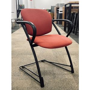 Pre-Owned Steelcase Ally Multi Purposed Side Chair (Red/Black)