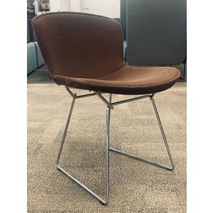 Knoll Bertoia Upholstered Side Chair (Brown)