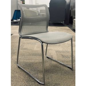 Stylex Zephyr Stack Chair (Platinum/Chrome)